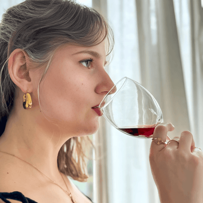 Lunara Earrings – Bold Gold Chunky Hoops - Luzza Studio