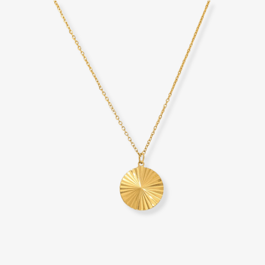 Solar Ray Pendant – Gold Necklace - Luzza Studio