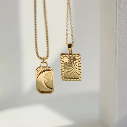 Two Pendant Necklace from Luzza Studio